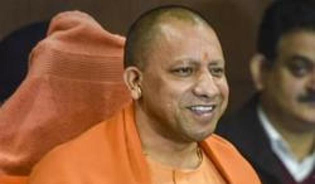 Uttar Pradesh chief minister Yogi Adityanath on Saturday held a roadshow at Hyderabad to boost the BJP’s chances of winning the Greater Hyderabad Municipal Council elections(PTI)