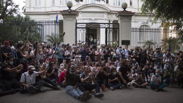 The demonstration, and official willingness to deal with the participants is unusual in a country whose government historically has had little tolerance for open protest.(Associated Press)