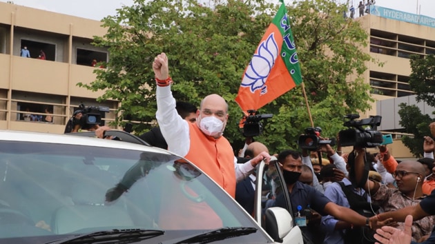 Campaigning for the party, Shah will also be addressing public programs today in Telangana and he is also scheduled to attend a roadshow in Secunderabad.(Photo: BJP4India/ Twitter)