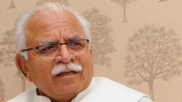 Haryana chief minister Manohar Lal Khattar.(HT PHOTO) Haryana chief minister Manohar Lal Khattar.(HT PHOTO)