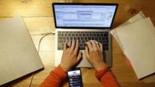 The Delhi government had implemented a similar policy during the nationwide lockdown and most departments continued working with 50% physical strength till June 30.(Bloomberg) The Delhi government had implemented a similar policy during the nationwide lockdown and most departments continued working with 50% physical strength till June 30.(Bloomberg)