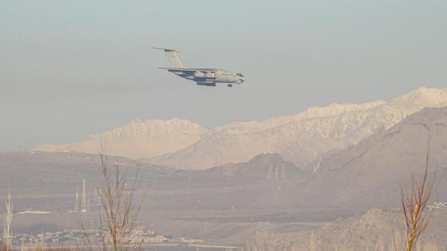 The Indian Air Force (IAF) carried out a special rescue mission in which a group of 50 Indian scientists including those who tested Covid-19 positive were brought back in a special C-17 Globemaster transport aircraft. (PTI) The Indian Air Force (IAF) carried out a special rescue mission in which a group of 50 Indian scientists including those who tested Covid-19 positive were brought back in a special C-17 Globemaster transport aircraft. (PTI)
