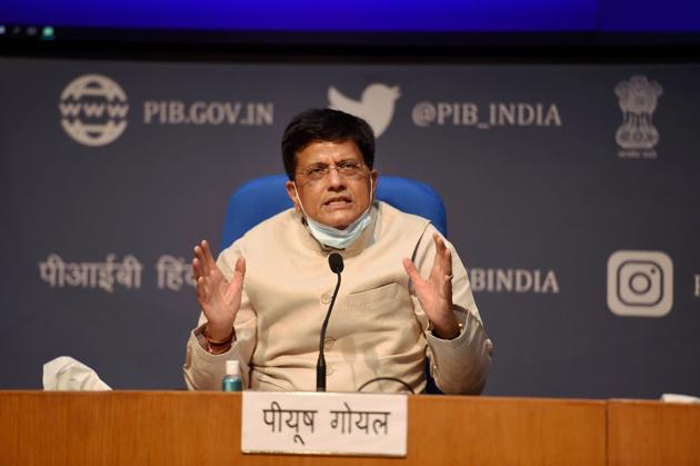 In order to scale domestic manufacturing and exports, a meeting of the Board of Trade (BOT) will be held on Wednesday by the Union Minister Piyush Goyal(PTI) In order to scale domestic manufacturing and exports, a meeting of the Board of Trade (BOT) will be held on Wednesday by the Union Minister Piyush Goyal(PTI)