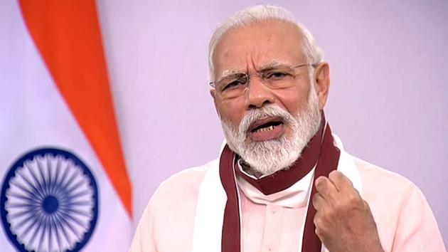 New Delhi, May 12 (ANI): Prime Minister Narendra Modi addresses the nation, in New Delhi on Tuesday. (ANI Photo)(ANI) New Delhi, May 12 (ANI): Prime Minister Narendra Modi addresses the nation, in New Delhi on Tuesday. (ANI Photo)(ANI)