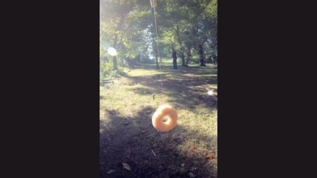 “Glazed Donut trickshot,” reads the caption shared alongside the post. (Instagram/@arrow_sniper87) “Glazed Donut trickshot,” reads the caption shared alongside the post. (Instagram/@arrow_sniper87)