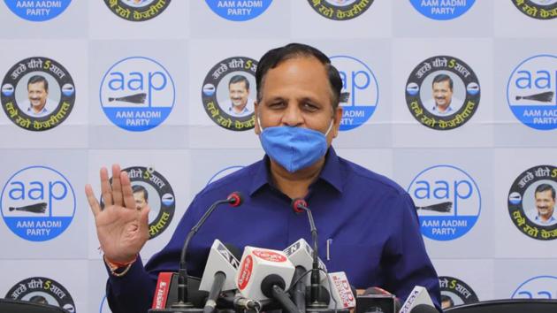 Delhi health minister Satyendar Jain.(HT file) Delhi health minister Satyendar Jain.(HT file)