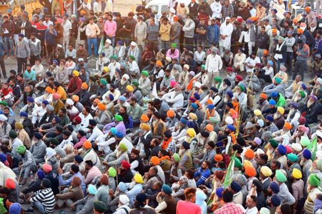 The Congress on Monday launched a social media campaign to muster support for the farmers protesting against the Centre’s new farm laws(Raj K Raj/HT PHOTO)