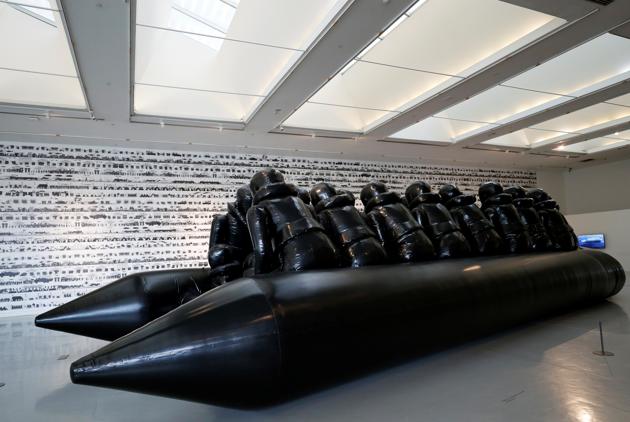 Ai Weiwei has expressed that his installation does not represent a refugee crisis but rather a human one. (REUTERS/Jorge Silva)