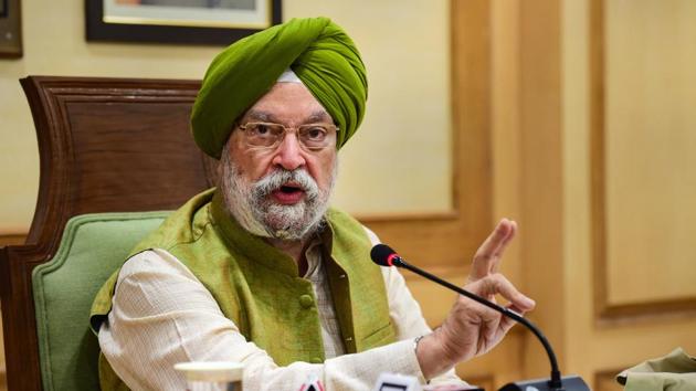 Union civil aviation minister Hardeep Singh Puri.(File photo) Union civil aviation minister Hardeep Singh Puri.(File photo)