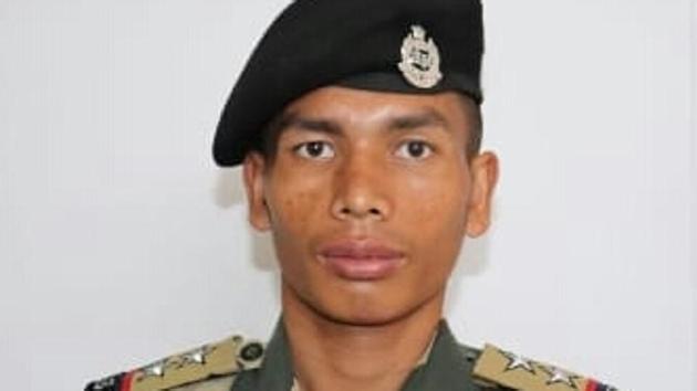 SI Paotinsat Guite of 59 Battalion of the BSF.(Sourced) SI Paotinsat Guite of 59 Battalion of the BSF.(Sourced)