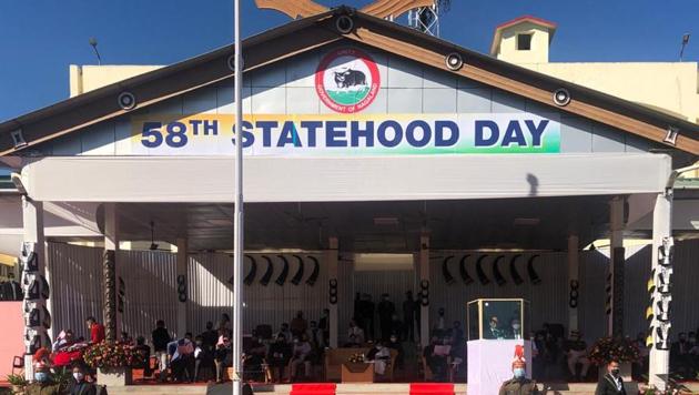 Nagaland statehood celebrations at Civil Secretariat Plaza on Tuesday.(Sourced)