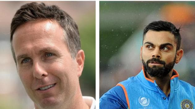 File image of Michael Vaughan and Virat Kohli.(File) File image of Michael Vaughan and Virat Kohli.(File)