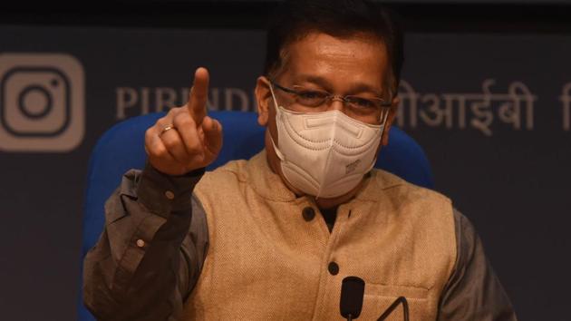 Health Secretary Rajesh Bhushan said that all subjects sign a consent form before the trials that detail all the possible adverse effects of the vaccine inoculation.(HT Photo) Health Secretary Rajesh Bhushan said that all subjects sign a consent form before the trials that detail all the possible adverse effects of the vaccine inoculation.(HT Photo)