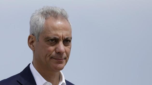 Rahm Emanuel arrives at a news conference outside of the south air traffic control tower at O'Hare International Airport in Chicago. (AP/ File photo) Rahm Emanuel arrives at a news conference outside of the south air traffic control tower at O'Hare International Airport in Chicago. (AP/ File photo)