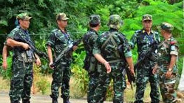 NSCN (IM) rebels in one of their camps.(HT FILE PHOTO) NSCN (IM) rebels in one of their camps.(HT FILE PHOTO)