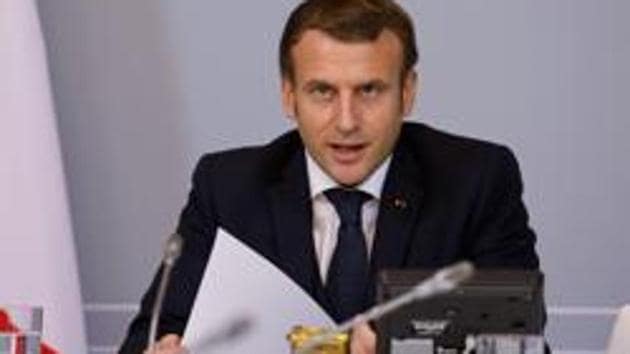 French President Emmanuel Macron.(AP) French President Emmanuel Macron.(AP)