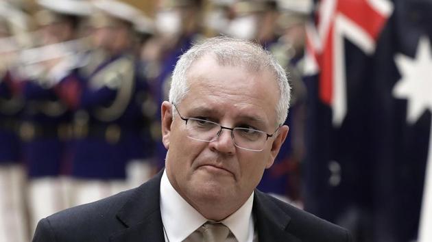 Australian PM Scott Morrison has used Chinese social media platform WeChat to criticise a “false image” of an Australian soldier posted on Twitter by the Chinese government.(AP)