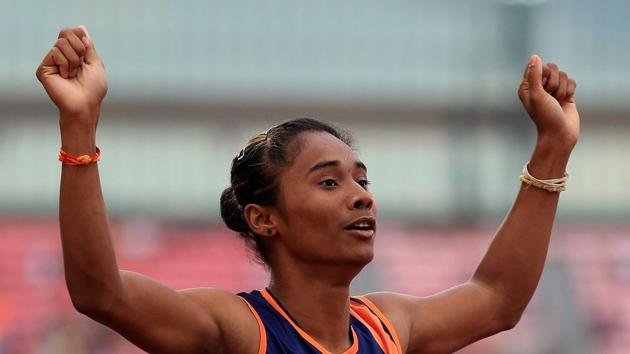 File image of Hima Das.(Getty Images for IAAF) File image of Hima Das.(Getty Images for IAAF)