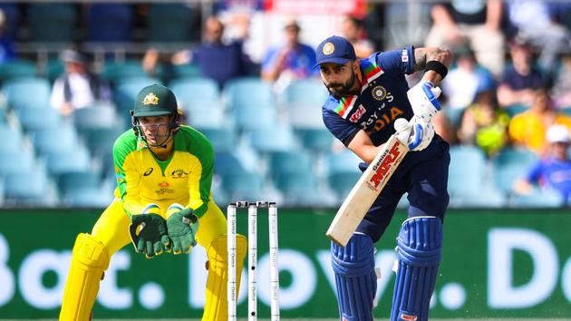 Virat Kohli of India bats.(REUTERS) Virat Kohli of India bats.(REUTERS)