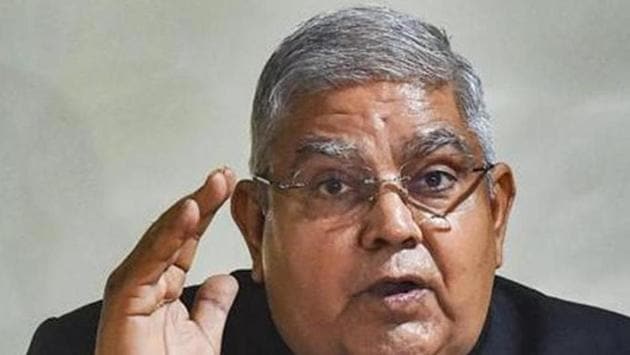 West Bengal Governor Jagdeep Dhankhar.(File photo) West Bengal Governor Jagdeep Dhankhar.(File photo)