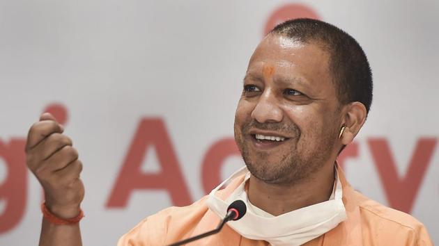 Uttar Pradesh chief minister Yogi Adityanath addresses a press briefing, in Mumbai on December 2. (PTI) Uttar Pradesh chief minister Yogi Adityanath addresses a press briefing, in Mumbai on December 2. (PTI)