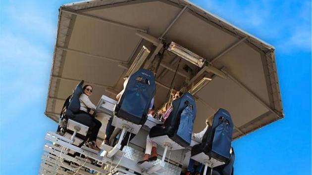 High-class dining: Your sky restaurant experience will be something like this. (HT Photo) High-class dining: Your sky restaurant experience will be something like this. (HT Photo)