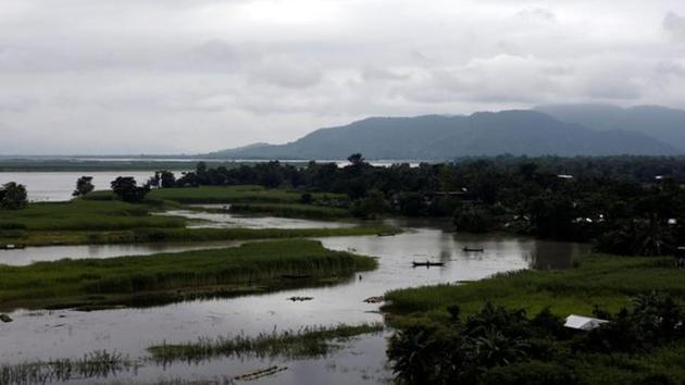 A view of the Brahmaputra river in Jogighopa, in Assam, India.(REUTERS)