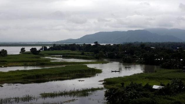 A view of the Brahmaputra river in Jogighopa, in Assam, India.(REUTERS)