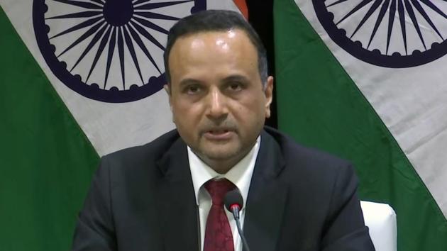 Ministry of External Affairs (MEA) spokesperson Anurag Srivastava said Pakistan is trying to link the case of Kulbhuashan Jadhav with another prisoner’s case.(ANI Photo) Ministry of External Affairs (MEA) spokesperson Anurag Srivastava said Pakistan is trying to link the case of Kulbhuashan Jadhav with another prisoner’s case.(ANI Photo)