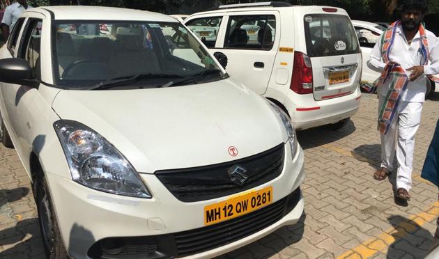 App-based cab services including Ola and Uber have claimed that they witnessed a surge in demand for cabs in the city.(HT File)