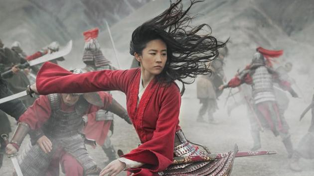 Mulan movie review: Yifei Liu in a still from Disney’s mega-budget live-action remake.(AP)