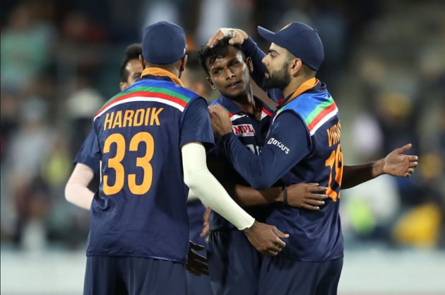 T Natarajan picks up 3 wickets. (BCCI/Twitter)