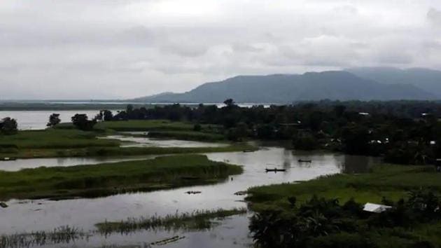 A view of the Brahmaputra river in Jogighopa, in Assam, India.(Reuters photo) A view of the Brahmaputra river in Jogighopa, in Assam, India.(Reuters photo)