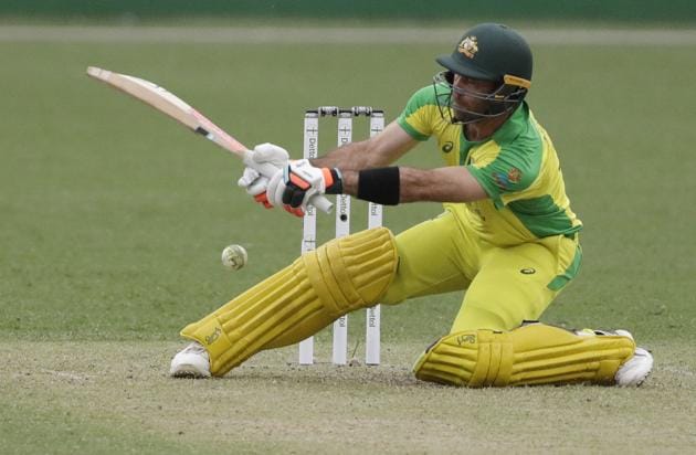 Australia's Glenn Maxwell during the one day international cricket match between India and Australia at the Sydney Cricket Ground in Sydney, Australia.(AP)