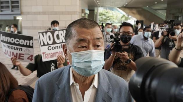 Jimmy Lai, 73, was denied bail in a fraud case Thursday, potentially keeping him behind bars for months as he battles more serious foreign collusion allegations under the security law (AP) Jimmy Lai, 73, was denied bail in a fraud case Thursday, potentially keeping him behind bars for months as he battles more serious foreign collusion allegations under the security law (AP)