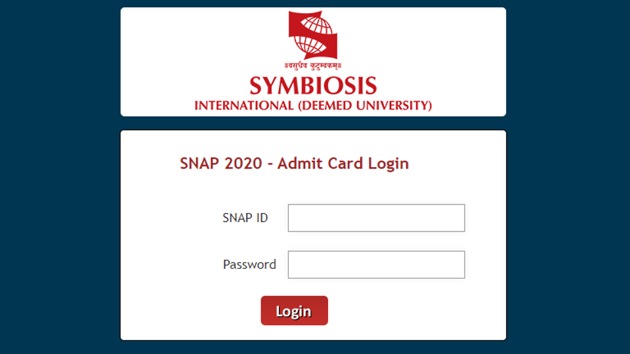 SNAP admit card 2020.(Screengrab) SNAP admit card 2020.(Screengrab)