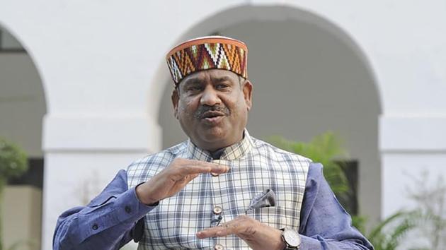 Lok Sabha Speaker Om Birla speaks to media on the proposed new Parliament building, in New Delhi.(PTI)