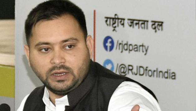 RJD leader Tejashwi Yadav claimed the new farms laws were brought in without consulting the stakeholders and would badly hit them in the long run.(Santosh Kumar/HT PHOTO)
