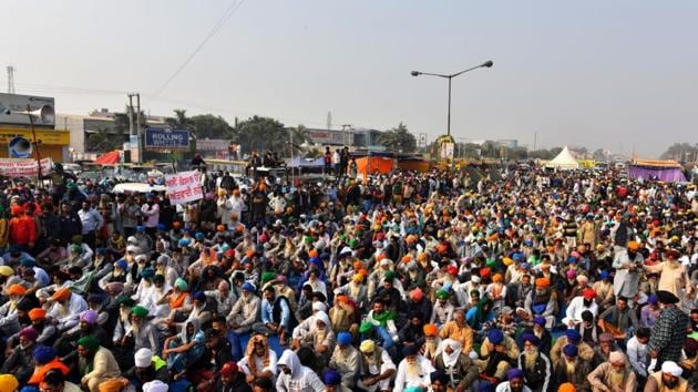 The farmers protest against the three agriculture laws entered its 11th day on Sunday. (Photo: Hindustan Times/Sanchit Khanna) The farmers protest against the three agriculture laws entered its 11th day on Sunday. (Photo: Hindustan Times/Sanchit Khanna)