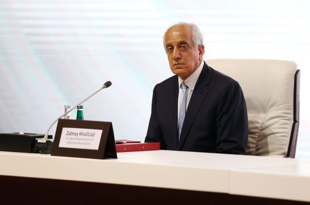 US envoy for peace in Afghanistan Zalmay Khalilzad, in talks between the Afghan government and Taliban insurgents in Doha, Qatar earlier this year.(Reuters File Photo)