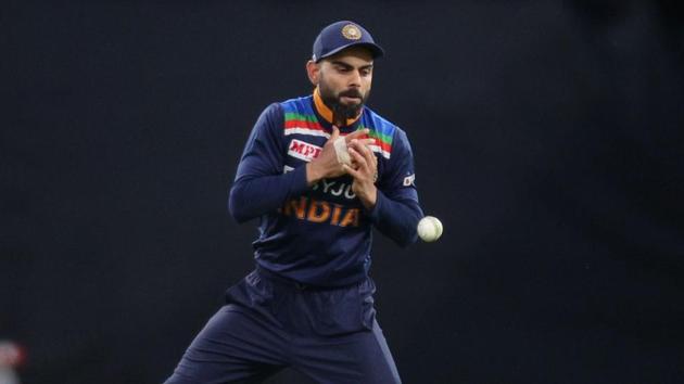 India's Virat Kohli misses a catch before Australia's Matthew Wade was run out.(REUTERS)