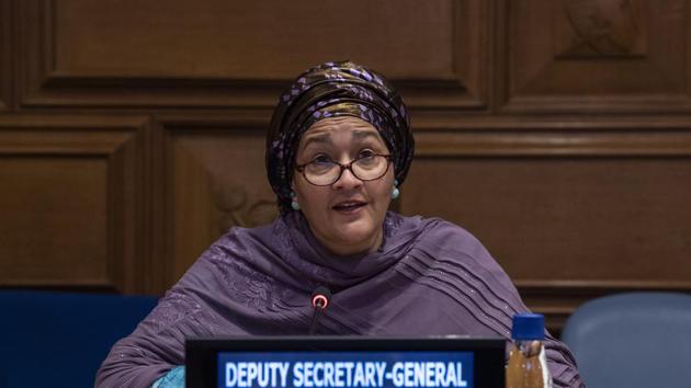 Deputy Secretary-General Amina Mohammed addresses a meeting.(AP/ File photo)
