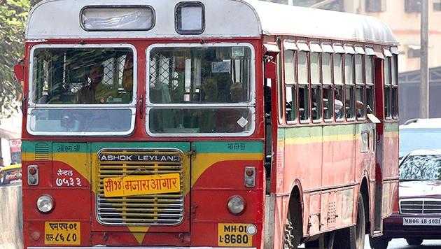 A file photo of the BEST buses in Mumbai.(HT Photo)
