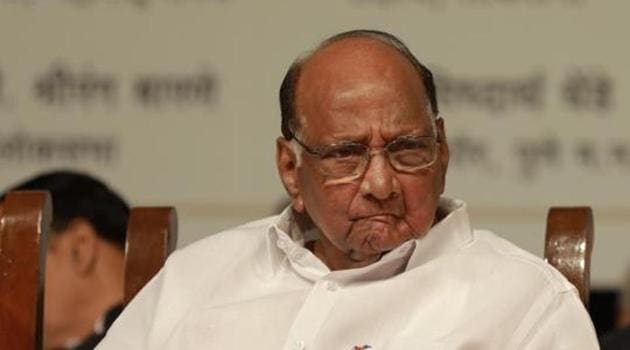 Pawar is scheduled to meet President Ram Nath Kovind on December 9 over the ongoing farmers’ protest against the new agrarian laws after the NCP joined opposition parties in supporting the ‘Bharat Bandh’ called on December 8 by farmer unions, which have demanded the repeal of the Centre’s new agri-marketing laws.(Rahul Raut/HT PHOTO)