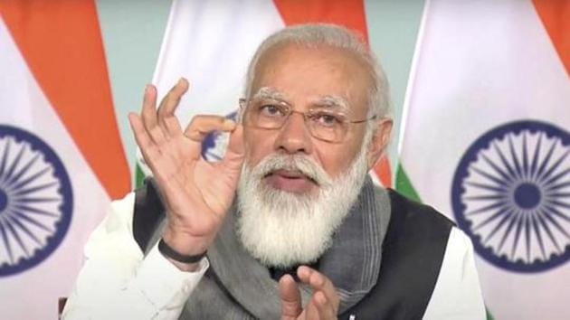 During his speech, he also made a reference to the recent Greater Hyderabad Municipal Corporation (GHMC), where BJP made major gains as it won 48 seats out of 150 seats. (PTI) During his speech, he also made a reference to the recent Greater Hyderabad Municipal Corporation (GHMC), where BJP made major gains as it won 48 seats out of 150 seats. (PTI)