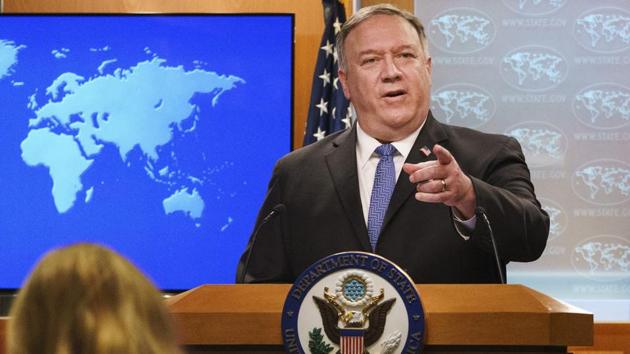 Pompeo, who is widely seen as a contender for the 2024 GOP presidential nomination, has been heavily criticized for departing from the traditionally non-partisan role of the nation’s top diplomat by making appearances that have political overtones over the past several months. (AP file photo) Pompeo, who is widely seen as a contender for the 2024 GOP presidential nomination, has been heavily criticized for departing from the traditionally non-partisan role of the nation’s top diplomat by making appearances that have political overtones over the past several months. (AP file photo)