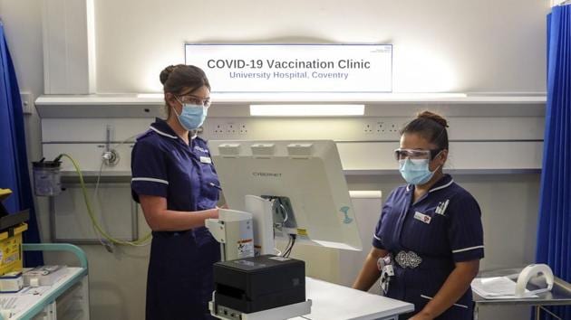 The UK has ordered 40mn doses of the Pfizer-BioNTech vaccine, which is enough to vaccinate 20mn people with two does, 21 days apart. It has also reached agreement for early access to over 300mn doses of other vaccines, when approved.(AP Photo. Representative image) The UK has ordered 40mn doses of the Pfizer-BioNTech vaccine, which is enough to vaccinate 20mn people with two does, 21 days apart. It has also reached agreement for early access to over 300mn doses of other vaccines, when approved.(AP Photo. Representative image)