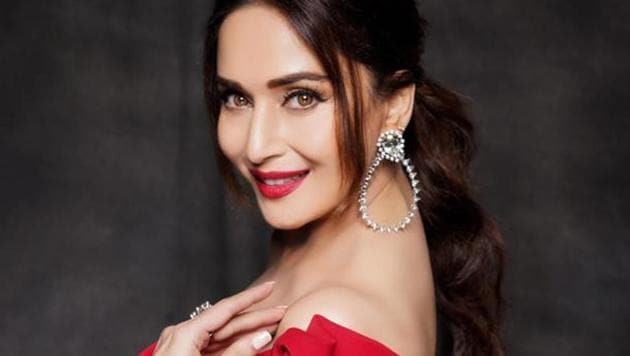 Actor Madhuri Dixit Nene is presently shooting for her debut web series. Actor Madhuri Dixit Nene is presently shooting for her debut web series.