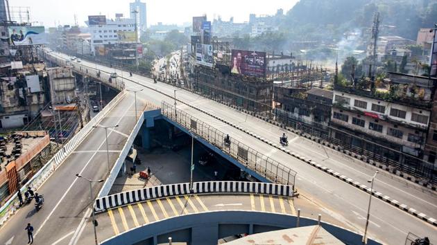 Ganeshguri flyover wears a deserted look during the nationwide strike in Guwahati on December 8. The strike has a lukewarm effect on transportation in most parts of the country. A section of auto and taxi unions heeded the call and kept vehicles off the roads in Delhi. Public and private transport services remained shut in Punjab. In neighbouring Haryana, inter-state and intra-state bus services were disrupted. (PTI) Ganeshguri flyover wears a deserted look during the nationwide strike in Guwahati on December 8. The strike has a lukewarm effect on transportation in most parts of the country. A section of auto and taxi unions heeded the call and kept vehicles off the roads in Delhi. Public and private transport services remained shut in Punjab. In neighbouring Haryana, inter-state and intra-state bus services were disrupted. (PTI)