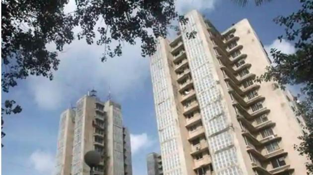 As per the original plan, two towers of 40 and 25 floors were planned using the proposed 5.44 floor space index (FSI). (HT File) As per the original plan, two towers of 40 and 25 floors were planned using the proposed 5.44 floor space index (FSI). (HT File)